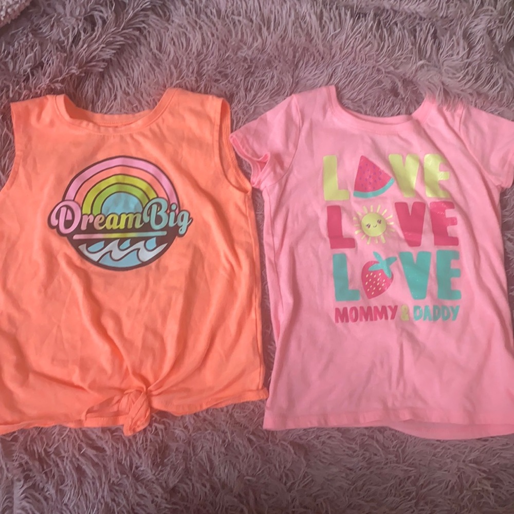 Girls 4T and 5T tank and tee